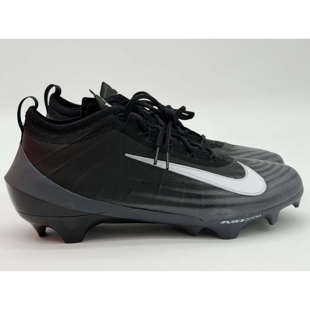 Size 12 - Nike Zoom Vapor Elite Wide Triple Black Cleats HV2724-001 No Box Lid